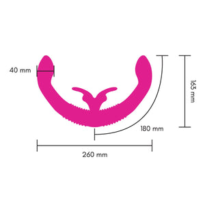 Measurements of Together Couples' Vibrator for Couples and Solo Masturbation